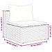 Set Salotto da Giardino con Cuscini 7pz Nero Polyrattan - Foto miniatura 9