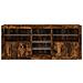 Credenza con Luci LED Rovere Fumo 162x37x67 cm - Foto miniatura 7