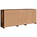 Credenza con Luci LED Rovere Fumo 162x37x67 cm - Foto miniatura 9