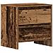 Mobiletto da notte Legno Invecchiato 45x34x44.5 cm Legno ingegnerizzato - Foto miniatura 1