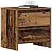 Mobiletto da notte Legno Invecchiato 45x34x44.5 cm Legno ingegnerizzato - Foto miniatura 3