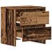 Mobiletto da notte Legno Invecchiato 45x34x44.5 cm Legno ingegnerizzato - Foto miniatura 5