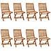 Lusso Casadino -  Sedie Da Giardino Pieghevoli Con Cuscini 8 Pz Massello Di Teak - Foto miniatura 1