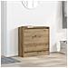 Mobile per scarpe in rovere artigianale 60x21x57 cm in legno ingegnerizzato - Foto miniatura 2