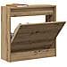 Mobile per scarpe in rovere artigianale 60x21x57 cm in legno ingegnerizzato - Foto miniatura 3