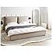 Letto Velluto Bajonna 180 X 200 Cm Tortora - Foto miniatura 1