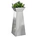 Vaso a Pilastro 2 pcs Argento 40 x 40 x 100 cm Acciaio - Foto miniatura 3