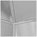 Vaso a Pilastro 2 pcs Argento 40 x 40 x 100 cm Acciaio - Foto miniatura 9