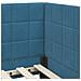 Cornice del letto ad angolo Blu 90 x 200 cm Velluto - Foto miniatura 8