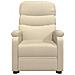 Poltrona Reclinabile in Tessuto Crema - Foto miniatura 3