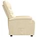 Poltrona Reclinabile in Tessuto Crema - Foto miniatura 4