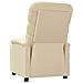 Poltrona Reclinabile in Tessuto Crema - Foto miniatura 5