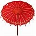 Parasol Balinese Rosso 210-220 cm Cotone, legno massello - Foto miniatura 8