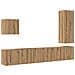 Unità TV da Parete 5 pcs Rovere artigianale Legno multistrato - Foto miniatura 1