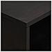 Armadio da Notte Nero 50 x 33 x 62 cm Legno di mango massello - Foto miniatura 6