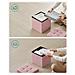 Pouf contenitore rosa con coperchio - Seduta pieghevole | uso quotidiano - Foto miniatura 5