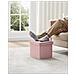 Pouf contenitore rosa con coperchio - Seduta pieghevole | uso quotidiano - Foto miniatura 3