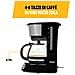 Macchina Caffè, Per 4-6 Tazze, Funzione Keep Warm, Spegnimento Automatico, Sistema Antigoccia, Filtro Dell'acqua Rimovibile, Senza Bpa, Parti Lavabili In Lavastoviglie - Foto miniatura 5