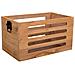 Set Di 3 Scatole In Legno Marrone - Foto miniatura 2