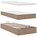 Letto Pouf con Materasso Cappucino 90x200 cm Similpelle - Foto miniatura 8