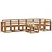 Set di divani da esterno 7 pcs Naturale - Foto miniatura 3