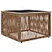 Set Divano da Giardino 14 pcs Beige e Bianco Crema polyrattan - Foto miniatura 6