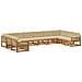 Set divani con cuscino 10 pcs Legno di Acacia Massello - Foto miniatura 1
