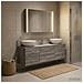 Set di mobili per il bagno 4 pcs Sonoma grigio - Foto miniatura 4