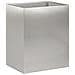 Vaso da giardino 2 pz Argento 40 x 30 x 50 cm Acciaio Inox - Foto miniatura 3