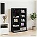 Mobile per CD 2 pz Rovere Nero 33 x 23,5 x 97,5 cm - Foto miniatura 2