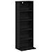 Mobile per CD 2 pz Rovere Nero 33 x 23,5 x 97,5 cm - Foto miniatura 4