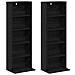 Mobile per CD 2 pz Rovere Nero 33 x 23,5 x 97,5 cm - Foto miniatura 5