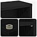 Mobile per CD 2 pz Rovere Nero 33 x 23,5 x 97,5 cm - Foto miniatura 9