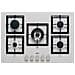 Piano Cottura PMSP75179CS a Gas 5 Fuochi Gas Colore Acciaio Inox - Foto miniatura 3