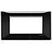 Placca 4 Moduli Nero Plana 14654.05 - Foto miniatura 6