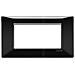 Placca 4 Moduli Nero Plana 14654.05 - Foto miniatura 3