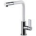 Miscelatore Monocomando Neptune Evo con Doccetta Estraibile Colore Cromo / Bianco - Foto miniatura 1
