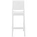 Sgabello Bar Maya Impilabile in Polipropilene I Sgabello Outdoor con Schienale I Sedia Sgabello Alta in Plastica Alt. 75 CM Bianco - Foto miniatura 2