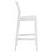 Sgabello Bar Maya Impilabile in Polipropilene I Sgabello Outdoor con Schienale I Sedia Sgabello Alta in Plastica Alt. 75 CM Bianco - Foto miniatura 3