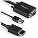 Cavo Adattatore Vga A Hdmi 2m Alimentazione Via Usb - 1080p - Foto miniatura 1