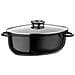 410 571 Gourmet Induzione Ceramica Xl - Rostiera Ovale Con Coperchio Vetro A 8,5 L, In Alluminio Pressofuso Nero Macchiettato, Il 38 Cm 4 Unità - Foto miniatura 5