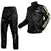 Antipioggia Giacca Pantaloni Impermeabile Moto Scooter Alta Visibilità Fluo Xl - Foto miniatura 2