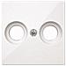 Meg4122-0419 Bianco Placca Copripresa E Copri Interruttori - Foto miniatura 1