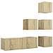 Set di Mobili Porta TV 5 pz Rovere Sonoma in Legno Multistrato - Foto miniatura 2
