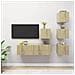 Set di Mobili Porta TV 5 pz Rovere Sonoma in Legno Multistrato - Foto miniatura 1