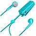 Auricolare Bluetooth Basic Talk Con Microfono, Turchese - Foto miniatura 2