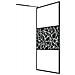 Parete Doccia Walk In 115x195 Cm Vetro Esg E Design Pietre Nero - Foto miniatura 2