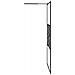 Parete Doccia Walk In 115x195 Cm Vetro Esg E Design Pietre Nero - Foto miniatura 3