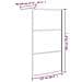 Parete Doccia Walk In 115x195 Cm Vetro Esg E Design Pietre Nero - Foto miniatura 5