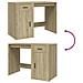 Scrivania Rovere Sonoma 100x49x75 Cm In Legno Multistrato - Foto miniatura 2
